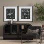 14988 - Equestrian Riding IV BW Horse by Mercana Studio Hand Embellished Framed Art Print Matted under Glass