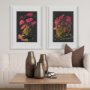 14558 - Midnight Flower I  by Mercana Studio a Framed Art Print Matted under Glass