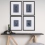14580 - Botanical sketchesVI (Blue) by Mercana Studio Hand Embellished Framed Art Print Matted under Glass