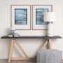 14697 - Cloud Bay II by Mercana Studio a Hand Embellished Textured Framed Art Print Matted under Glass