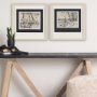 14712 - Fireside II by Mercana Studio a Hand Embellished Textured Framed Art Print Matted under Glass