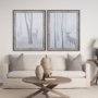 14741 - A Winter Day in Forest II by Mercana Studio Hand Embellished Framed Art Print Matted under Glass