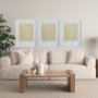 14420 - Thread Yellow III by Mercana Studio a Hand Embellished Textured Framed Art Print Matted under Glass