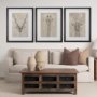 14475 - Sketch of Animal III (Antelope) Mercana Studio Hand Embellished Framed Art Print Matted under Glass