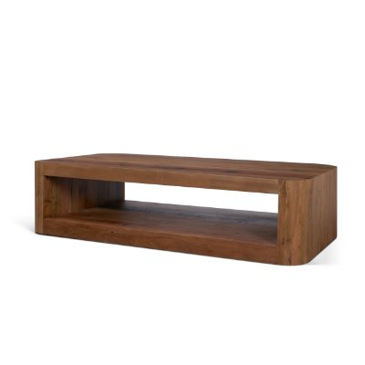 71383 - Dunmore Solid Wood Rectangular Open Shelf Coffee Table