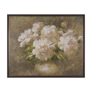 Full Bloom by Mercana Studio Hand-Embellished Textured Framed Canvas Artwork