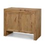 71336 - Notts Brown Wood 2-Door Accent Cabinet