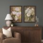 16058 - Fragrant Bloom  by Mercana Studio Hand-Embellished Textured Framed Artwork Matted