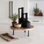 69986 - Burton 14.2H Medium Matte Black Ceramic Jug Vase