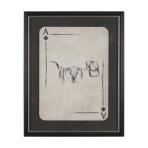 Aces Wild III by Mercana Studio Textured Framed Artwork Matted under Glass