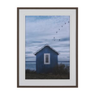 Breezy Blue Escape by Lotte Gronkjaer FramedPhoto Print Matted under Glass