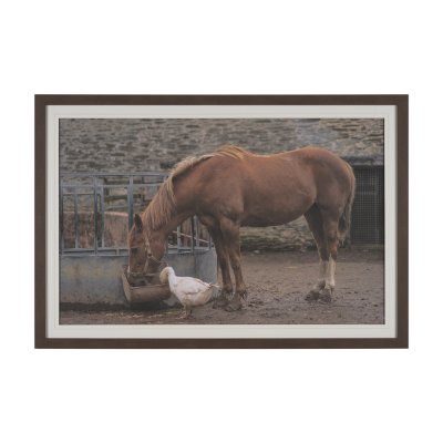 16163 - Sharing Lunch by Gert van den Bosch FramedPhoto Print Matted under Glass