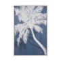 102766-FL - Palm Shadow I (Blue) by Mercana Studio Hand-Embellished Textured Framed Canvas Artwork