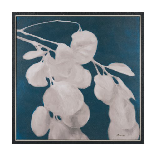 102777-FL - Eucalyptus I by Julianne Marcoux Hand-Embellished Textured Framed Canvas Artwork