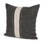 71431 - Cooper 20x20 Square Black w/ Cream Stripe Decorative Pillow Cover