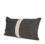 71432 - Cooper 14x26 Lumbar Black w/ Cream Stripe Decorative Pillow Cover