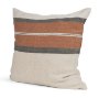 71435 - Mason 22x22 Square Cream w/ Orange Stripe Decorative Pillow Cover