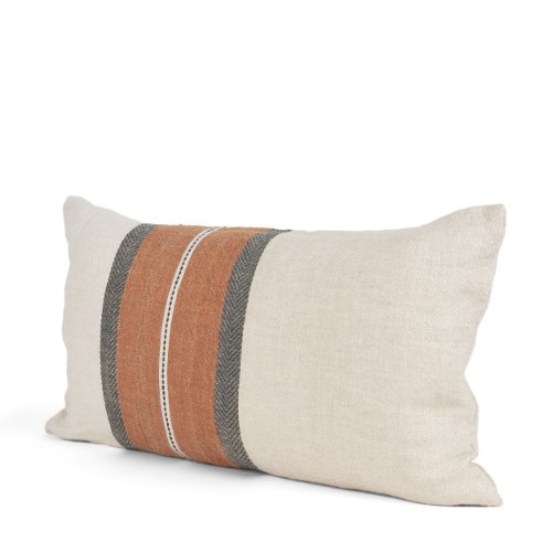 71436 - Mason 14x26 Cream w/ Orange Stripe Decorative Pillow Cover