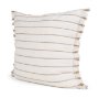 71444 - Willow 20x20 Square Cream w/ Camel Stripes Decorative Pillow Cover