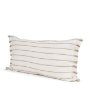 71445 - Willow 14x26 Lumbar Cream w/ Camel Stripes Decorative Pillow Cover