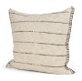 71447 - Lyle 20x20 Square Oatmeal w/ Black Stripes Decorative Pillow Cover