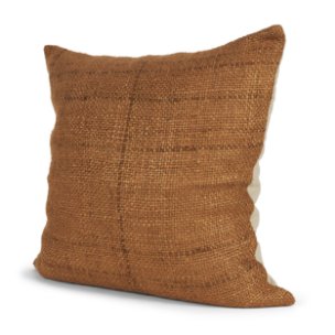 Lowen 22x22 Square Copper Rust Woven Decorative Pillow