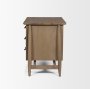 71322 - Hollis Gray-Brown Wood 3-Drawer Closed Nightstand