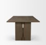 71345 - Aida 84" Rectangular Medium Brown Oak Wood Dining Table
