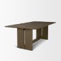 71345 - Aida 84" Rectangular Medium Brown Oak Wood Dining Table