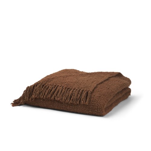 71456 - Kambal Mahogany Woven Cotton Throw Blanket