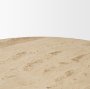 71353-AB - Allyson 42" Light Wood Base w/ Travertine Top Dining Table
