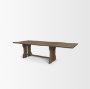 71351-AB - Rooke 84" Solid Wood Extendable Rectangular Dining Table