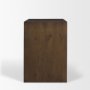 71236 - Belford 3-Drawer Dark Brown Oak Wood Closed Nightstand