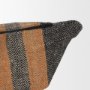 71427 - Mercer 20x20 Square Black w/Orange Stripes Decorative Pillow Cover