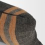 71428 - Mercer 14x26 Lumbar Black w/ Orange Stripes Decorative Pillow Cover