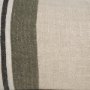 71434 - Hunter 14x26 Lumbar Oatmeal w/ Green Stripe Decorative Pillow Cover