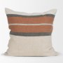 71435 - Mason 22x22 Square Cream w/ Orange Stripe Decorative Pillow Cover