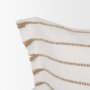 71446 - Willow 13x21 Lumbar Cream w/ Camel Stripes Decorative Pillow Cover