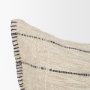 71449 - Lyle 13x21 Square Oatmeal w/ Black Stripes Decorative Pillow Cover
