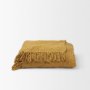 71451 - Kambal Mustard Woven Cotton Throw Blanket