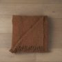71456 - Kambal Mahogany Woven Cotton Throw Blanket