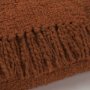 71457 - Kambal Copper Rust Woven Cotton Throw Blanket