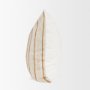 71461 - Merrick 22x22 Square Natural Beige w/ Orange Stripes Decorative Pillow