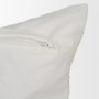 71463 - Levon 22x22 Plush Cream w/ Orange Dashed Stripes Decorative Pillow Cover