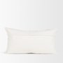 71465 - Levon 14x26 Lumbar Plush Cream w/ Orange Dashed Stripes Decorative Pillow Cover
