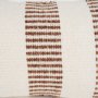 71465 - Levon 14x26 Lumbar Plush Cream w/ Orange Dashed Stripes Decorative Pillow Cover