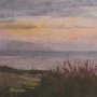 102783-FL - Crescent Sunset I by Mercana Studio Hand-Embellished Textured Framed Canvas Artwork