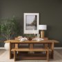 71239-AB - Rowan 94" Light Brown Oak Wood Rectangular Dining Table