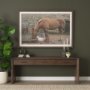 71234 - Belford 72" Dark Brown Oak Wood Console Table