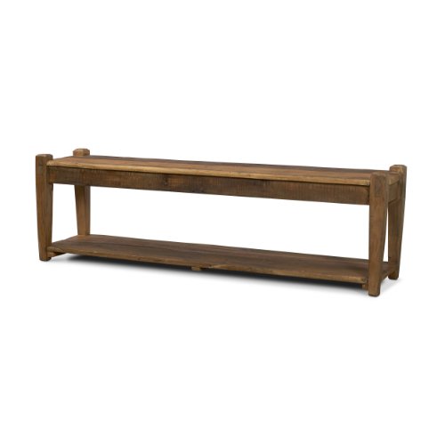 71388 - Ashwick Dark Brown Reclaimed Wood Bench